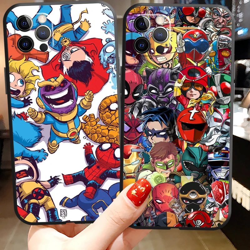 

Marvel Comics Logo Phone Cases For iPhone 11 12 Pro MAX 6S 7 8 Plus XS MAX 12 13 Mini X XR SE 2020 Back Cover Coque Soft TPU