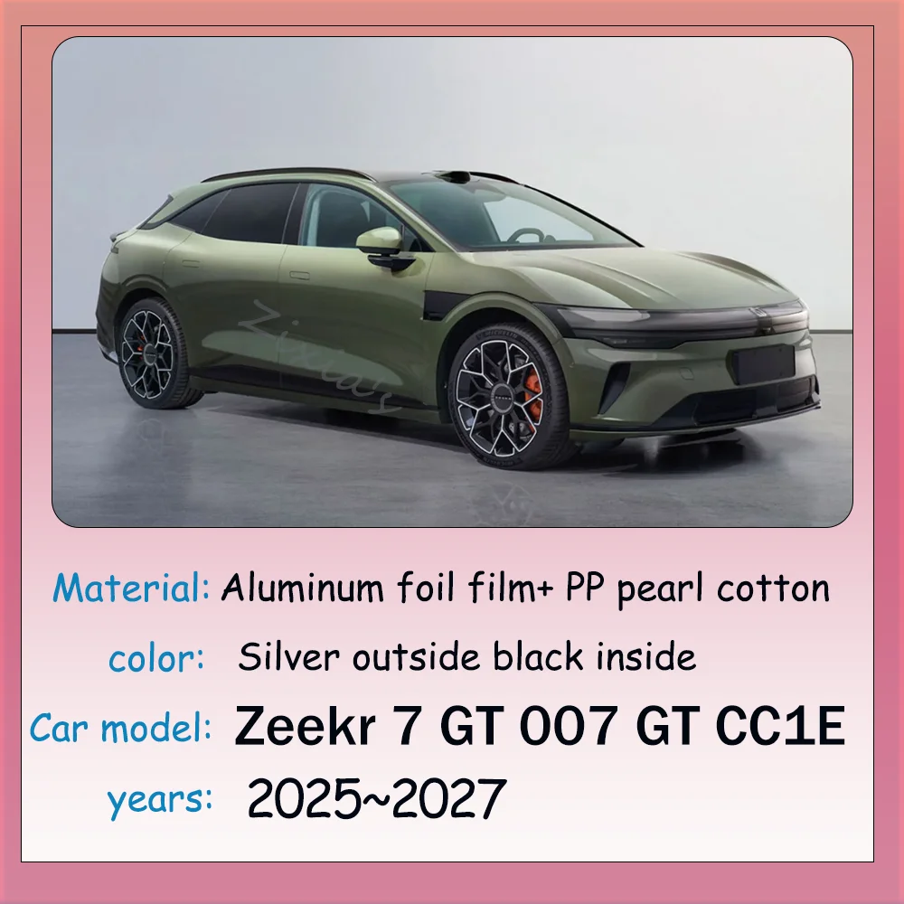 Фото Для Zeekr 7 GT 007 GT CC1E 2025~2027 2026: Алюминиевая солнцезащитная пленка для окон автомобиля, солнцезащитный козырек для люка и лобового стекла, аксессуары для интерьера №1
