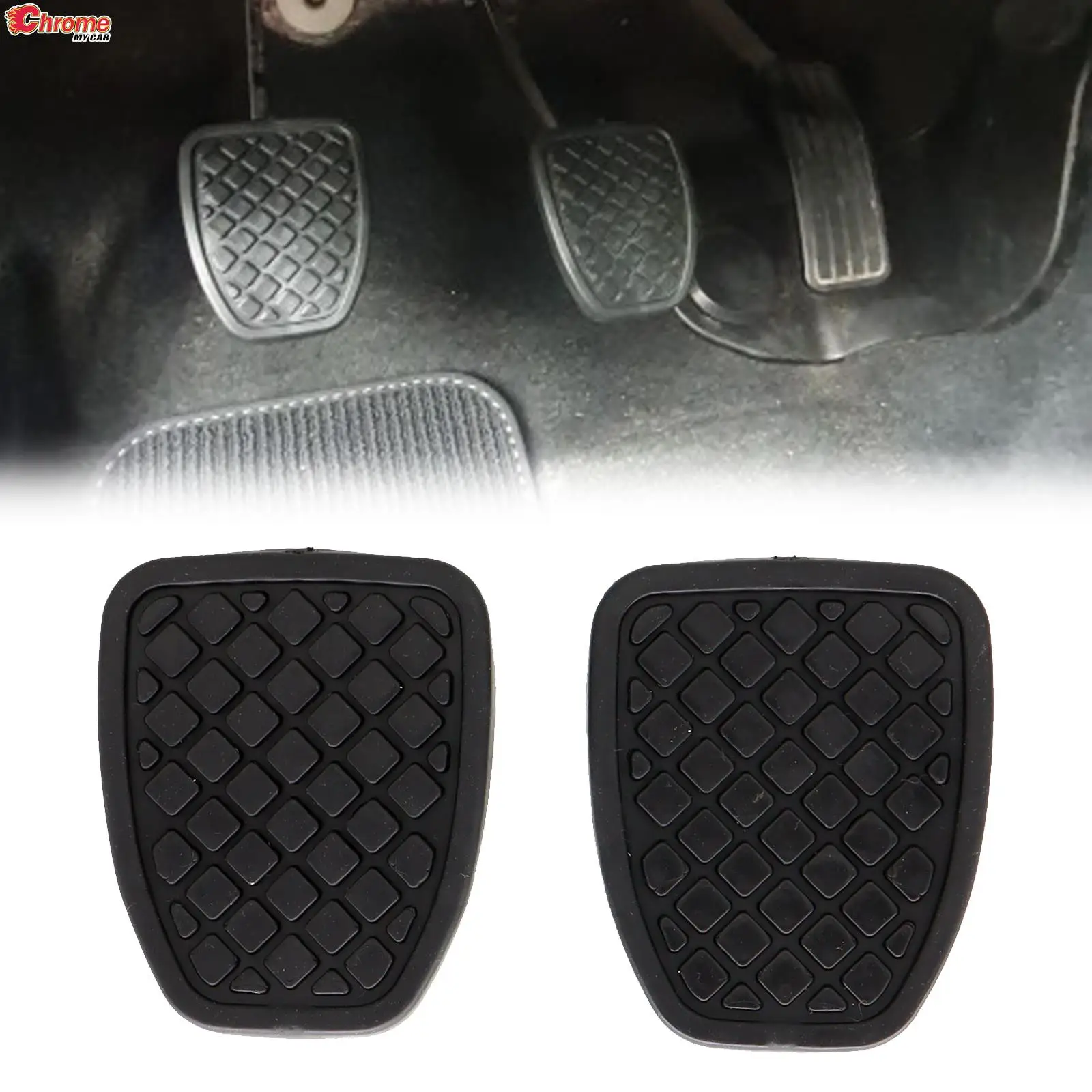 Pair Brake Clutch Pedal Rubber Pad Cover Replacement for Subaru Forester Legacy WRX IMPREZA Outback Baja Loyale Car Accessories