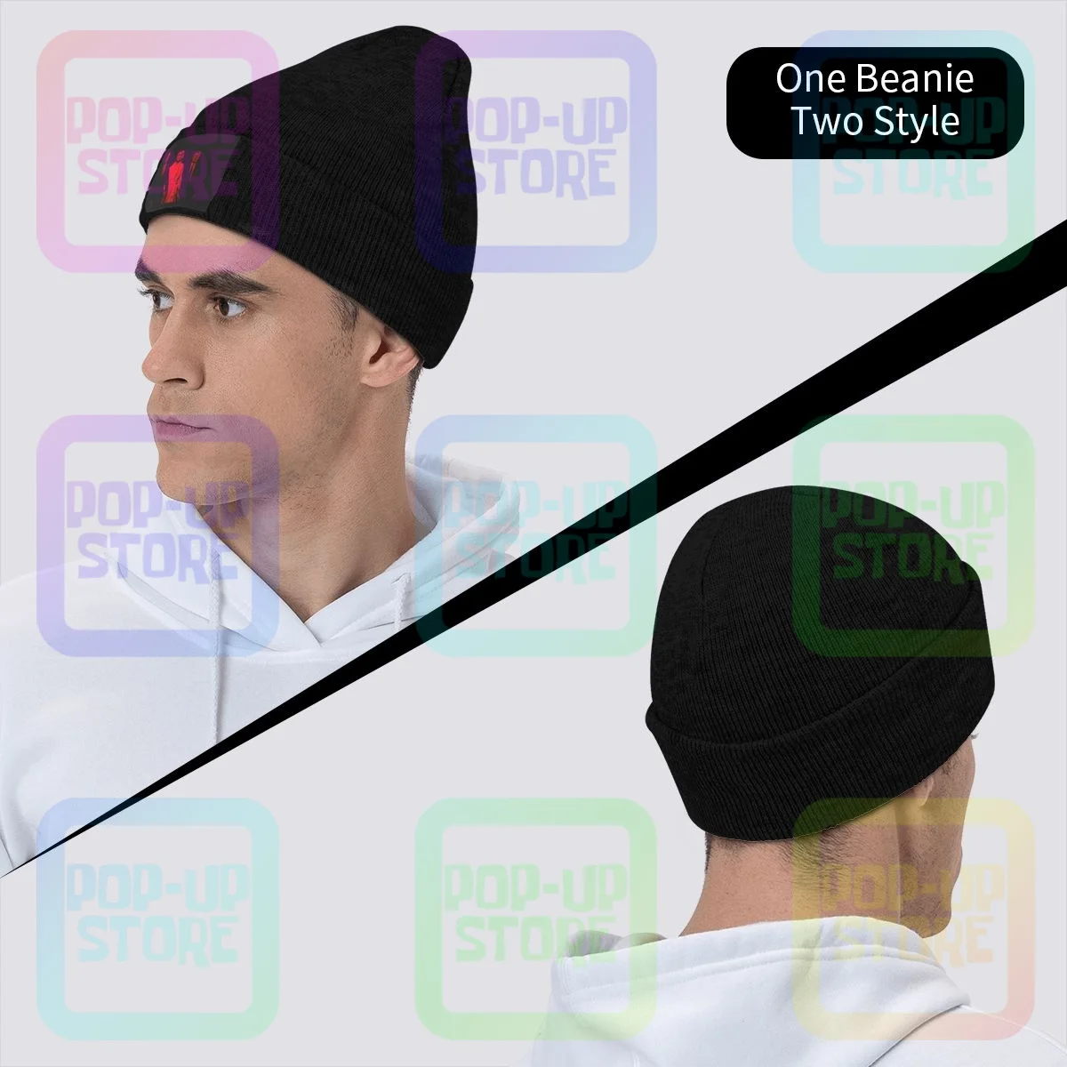 Knitted Beanie Hat Beanies Cap Style 