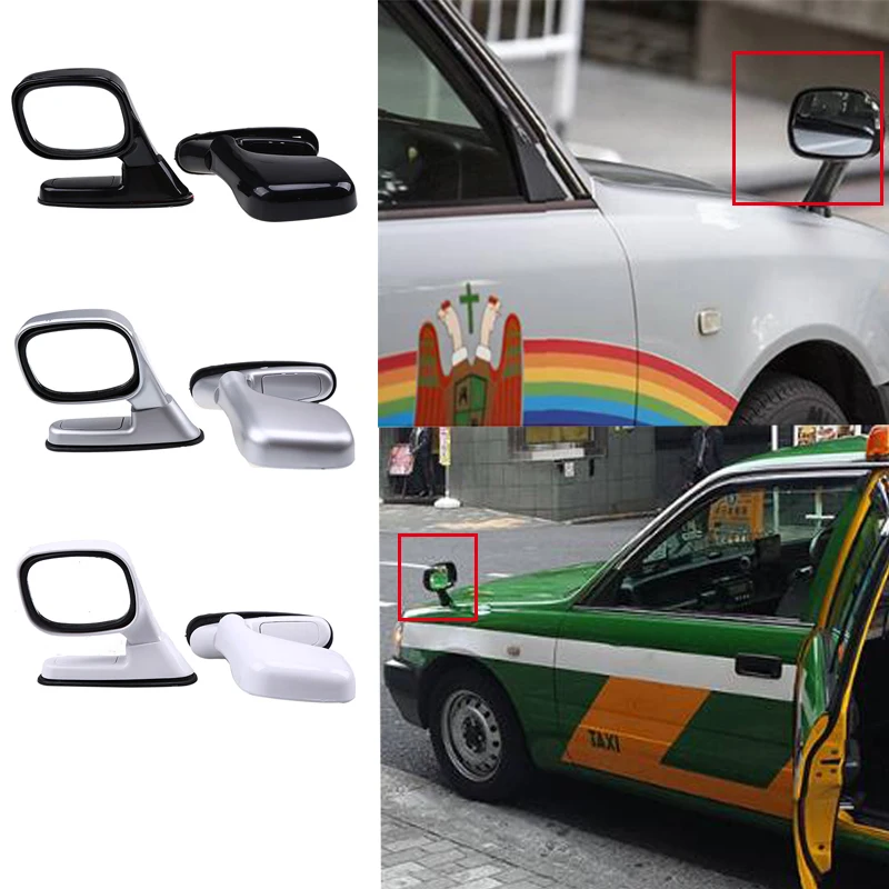 

2 Pcs Universal Car Right/Left Hood Side Rear View Mirror Adjustable Wide Angle Blind Spot Auxiliary Mirrors For SUV/Truck