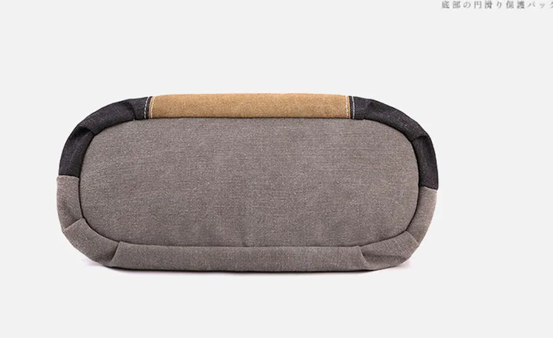 Women's Canvas Choulder Bag, Casual Fashion Large Capacity Cross-body Bag  Stylish Contrast Stitching Tote Bag Vintage Shoulder