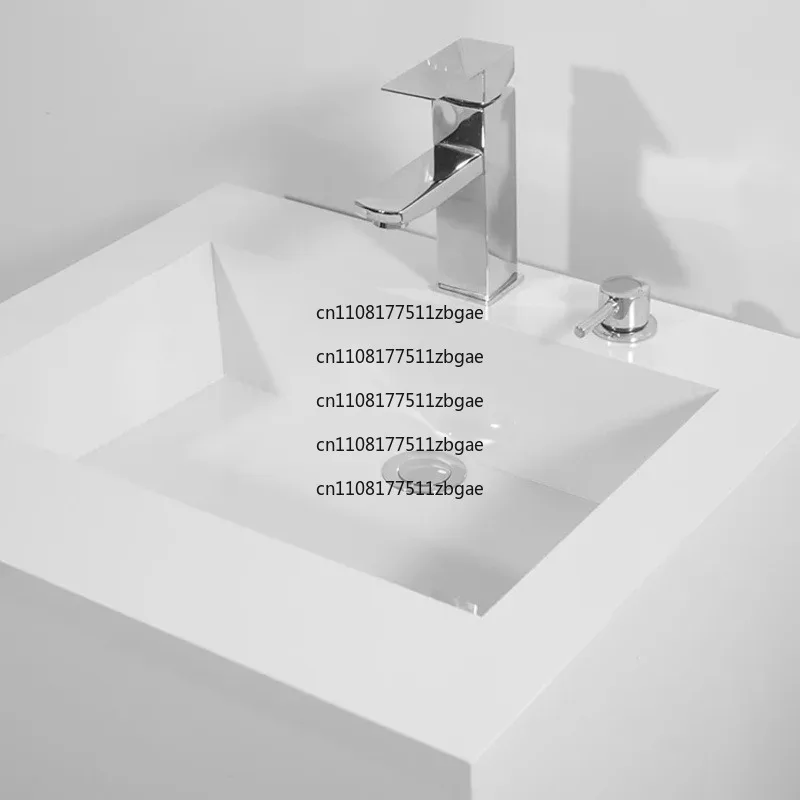 Фото Напольный квадратный умывальник для омовения ног (вуду) из камня, санитарный. №3
