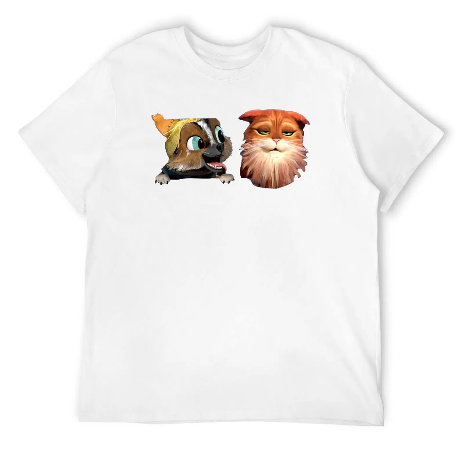 Милая футболка Perrito &amp Cat in Boots одежда в стиле каваи облегающие футболки для мужчин