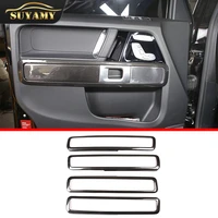 for mercedes benz g class w463 2019 2020 car inner door handle frame trims sticker interior auto accessories styling