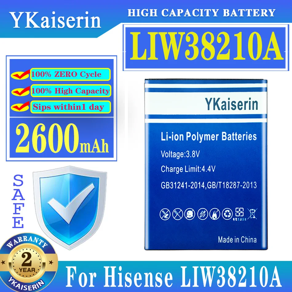 

Аккумулятор ykaisin 2600 мАч для Hisense LIW38210A мобильный телефон