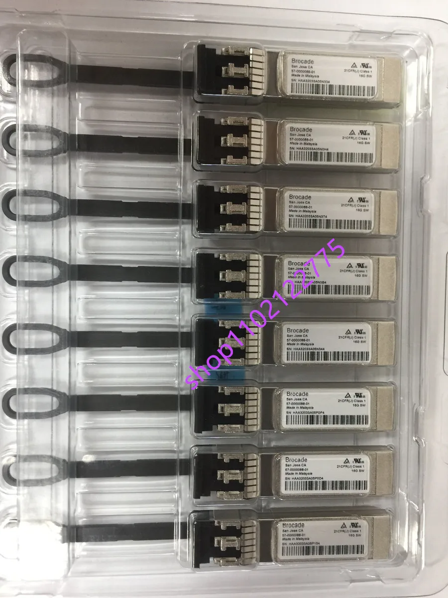 Оптоволоконный модуль Sfp 16G/57- 0000088 -01/Brocade 16G SW 850NM SFP+ используется в многомодовом