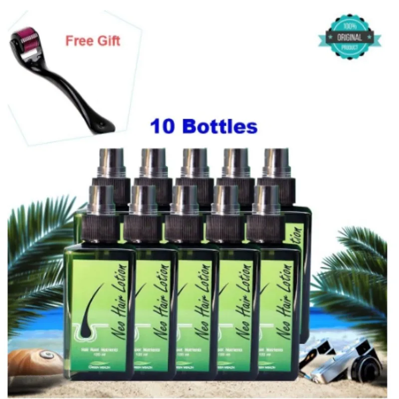 

10pcs Neo Hair Lotion Original Made in Thailand Treatment Spray Stop Hair Loss Root BEARD SIDEBURNS LONGER Nutrients