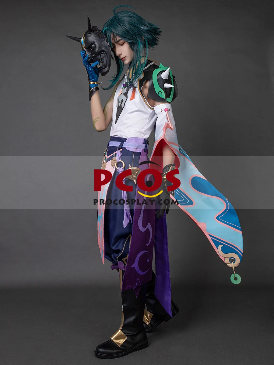 Новый игровой костюм дженсин для косплея якша Сяо C00175-A |
