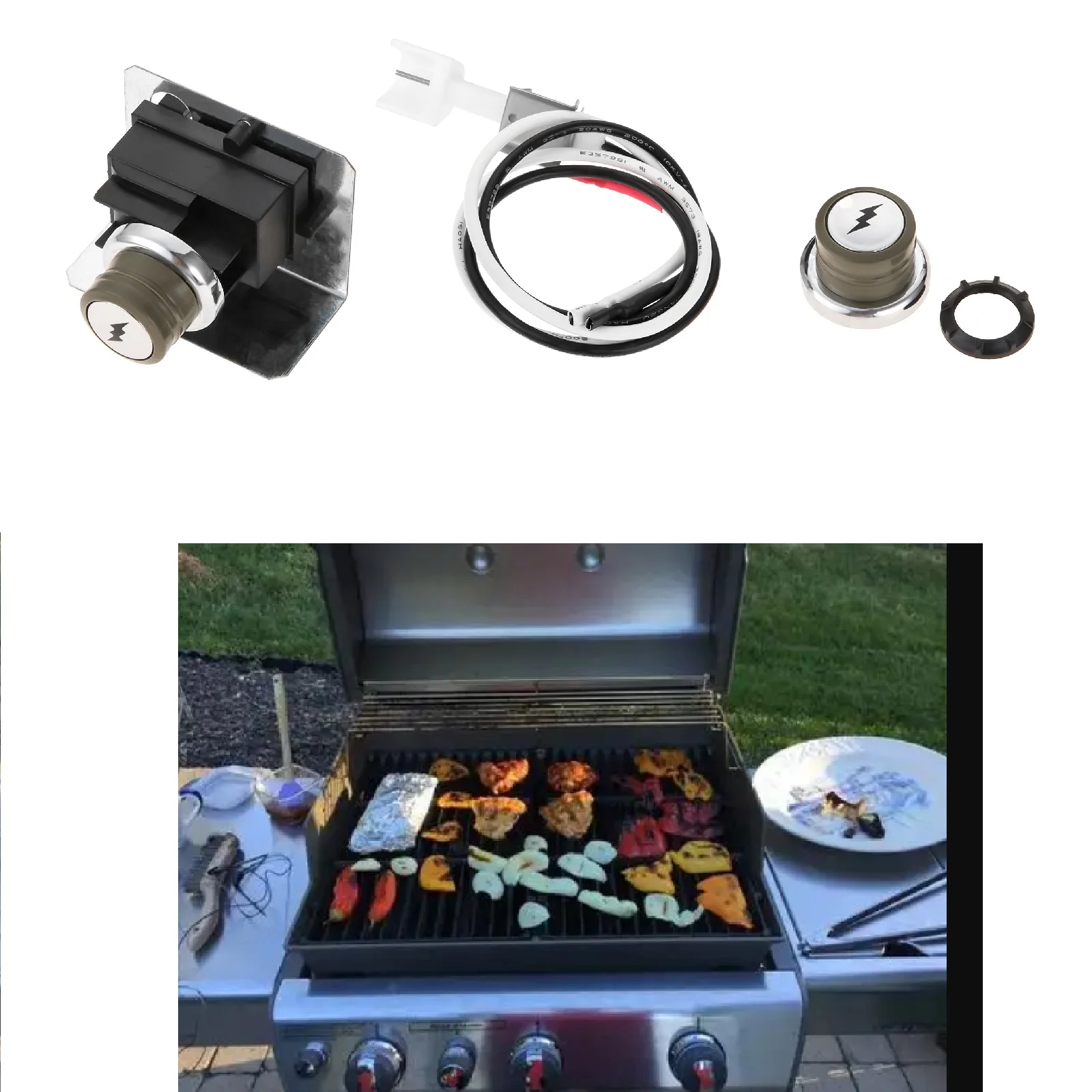 Фото Комплект электронного поджига для гриля Weber Genesis 300 Series (2008-2010) E/S-310 и 320, EP/CEP-310 и 320 с электронным модулем зажигания, артикул 67847 №1