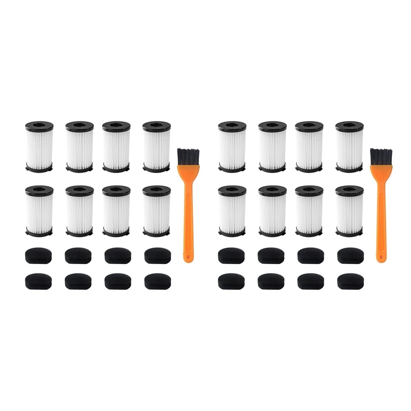 

Фильтры для пылесосов MOOSOO D600 и Ariete Handyforce RBT 2761 RBT 2759 В комплект входят 16 фильтров + 16 пенопластовых фильтров