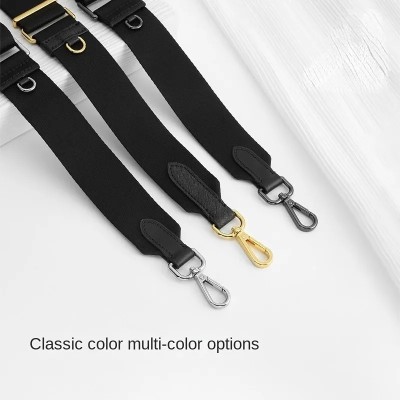 Hobo Black Five In One Bag Replacement Canvas Wide Shoulder Strap AdjustableMessenger Adjustable Bag Accessories Single Purchase