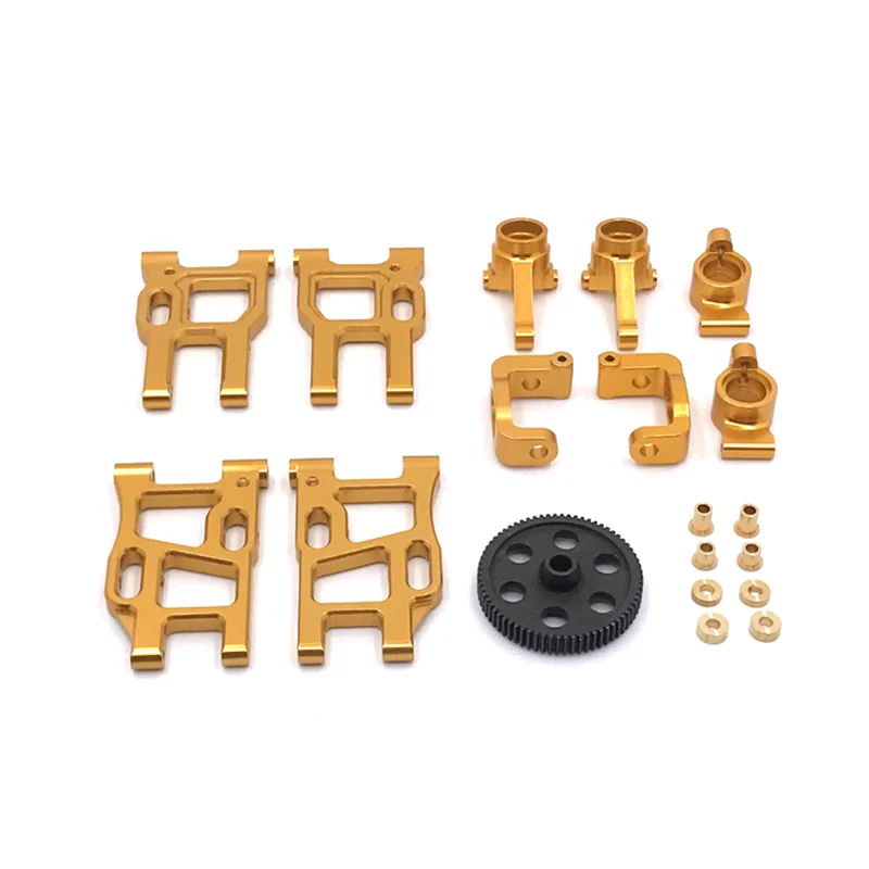 

Metal Upgrade Reduction Gear Swing Arm Steering Cup 6 Piece Set For LC RACING 1/10 PTG-2 RC Car Parts