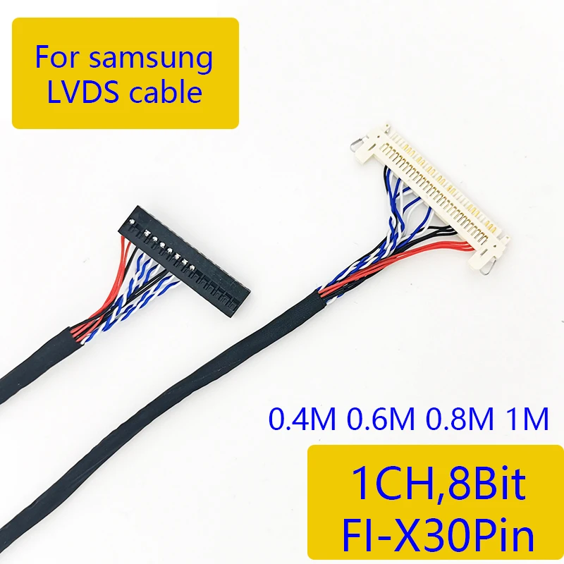 Кабель питания для samsung LCD LVDS, 30 контактов, 1 канал, 8 бит, 40 ...