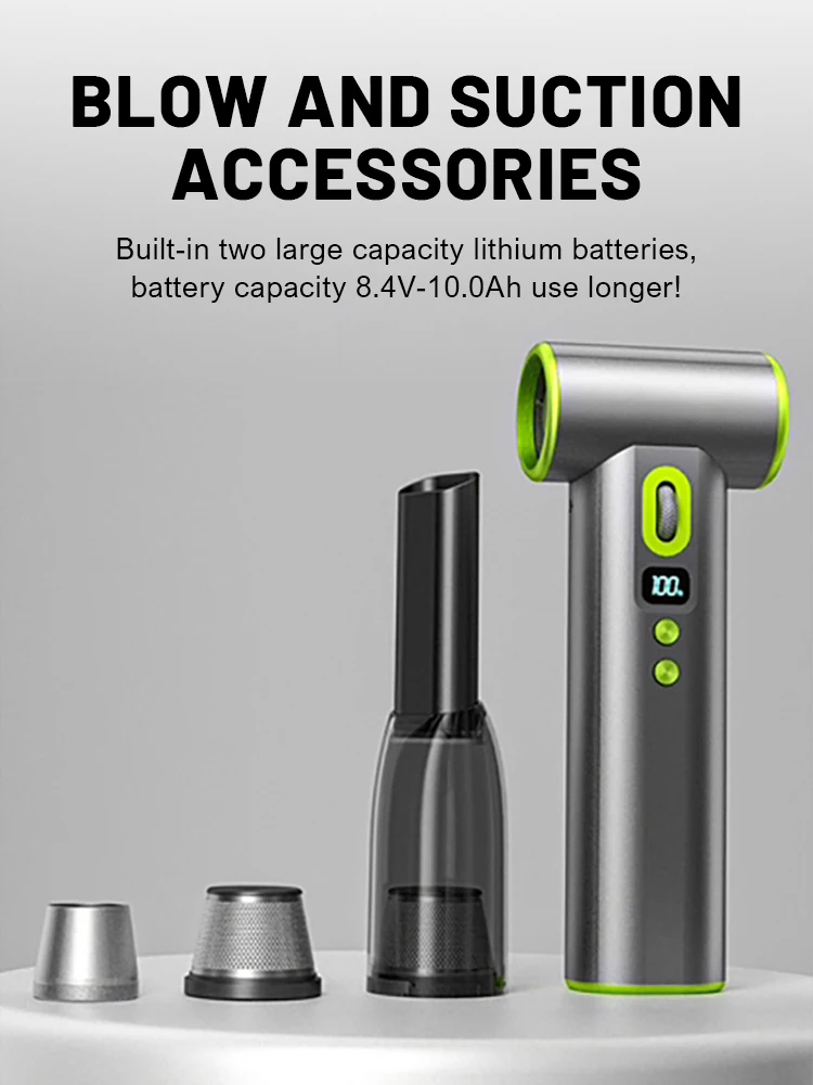 

НОВЫЙ ручной турбореактивный вентилятор 200000 Мощный воздуходувка RPM со светодиодной подсветкой Jet Dry 55 мм, бесщеточный, 6-скоростное управление