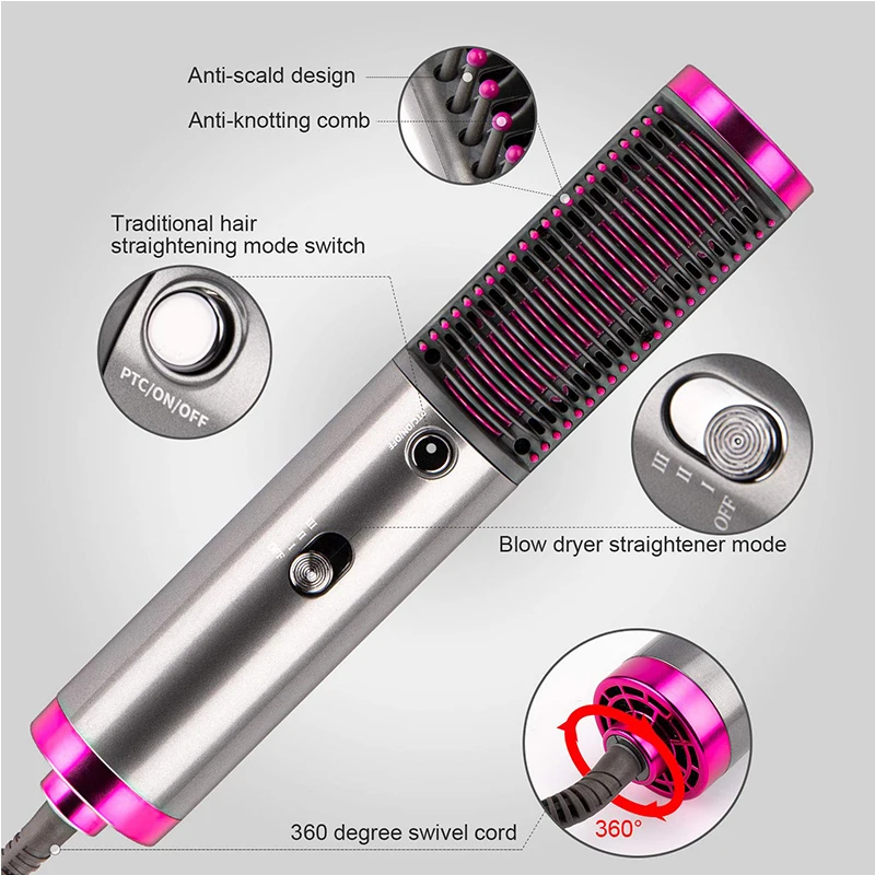 

One Step Mini Potable Hair Blow Blower Flight Buy Salon Professional Hair Dryers Brush Hair Dryer Heating Comb Straightener