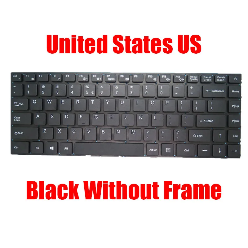 Клавиатура ноутбука IFUNK S DK300K PRIDE-K2149 343000053 Черный без рамки США Новый