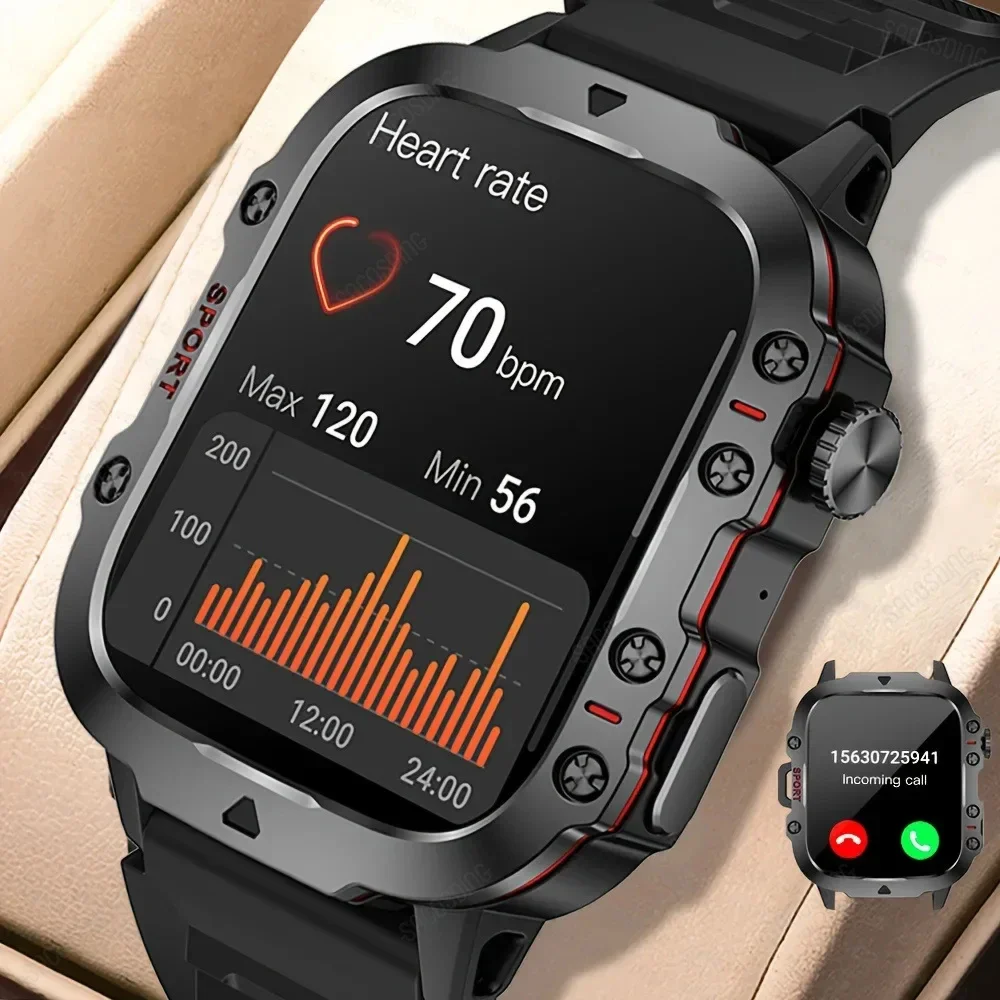 Смарт-часы для Huawei Xiaomi с экраном 1 96 дюйма HD Bluetooth 420 мА · ч