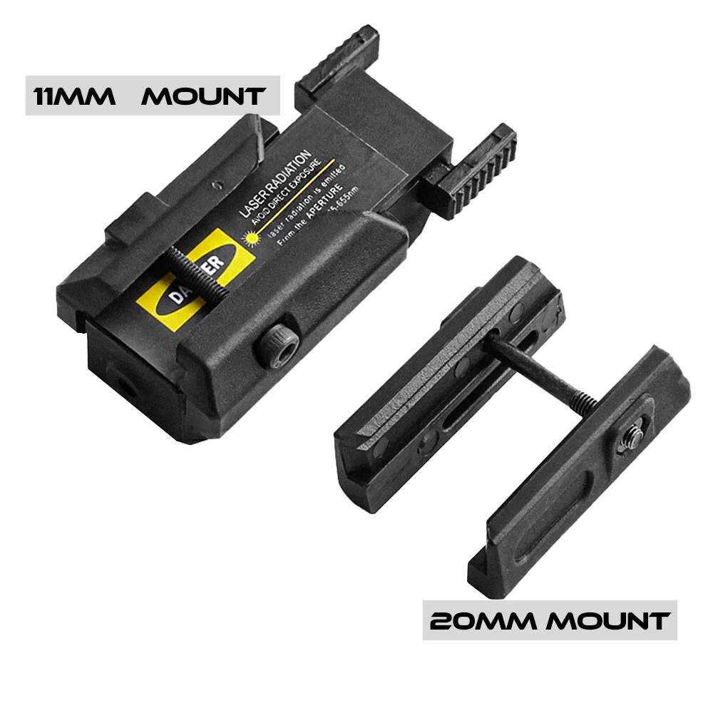 SPINA Low Profile Gun Laser Sight Tactical Pointer Airsoft Pistol with 20mm Picatinny Weaver Mount & 11mm Dovetail | Спорт и