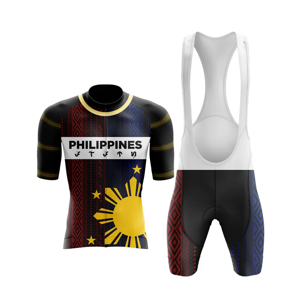 Классический Филиппинский Мужской комплект из Джерси с коротким рукавом для