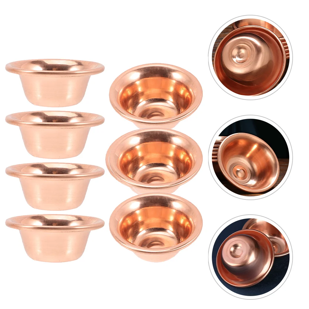 

7pcs Water Offering Cup Copper Bowl for Meditation Tibetan Altar