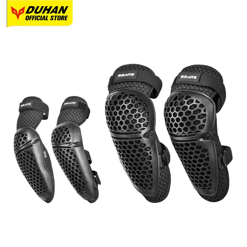 Сотовая защита колена для езды на мотоцикле Спортивная дышащая отвода тепла