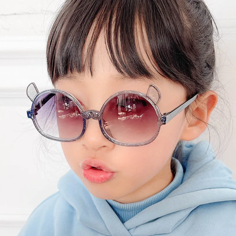 

HKNA 2022 Cute Sunglasses Children Cartoon Dog Eyeglasses Boys/Girls Fashion Glasses Kids Brand Designer Gafas De Sol Mujer