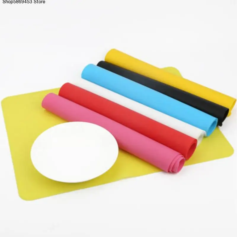 

40*30CM Silicone Baking Mat Non Stick Pan Liner Placemat Table Protector Kitchen Pastry Liner Baking Bakeware Mat for 6 Color