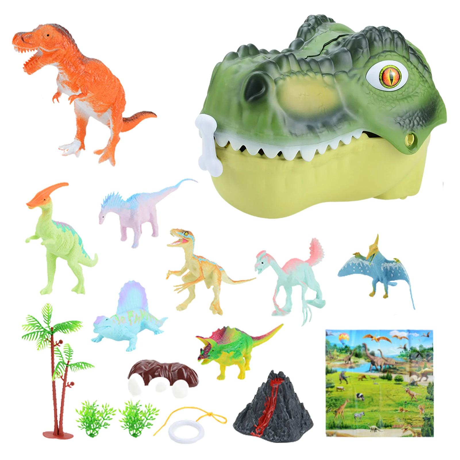 

Dinosaur Play Mat Set Dinosaur Figures For Toddlers Includes Dinosaur Toys/Animal Toy & Play Mat Fun Playset For Boys & Girls