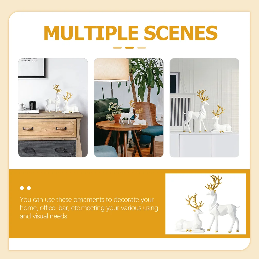 2 шт. декоративные статуи оленя для спальни