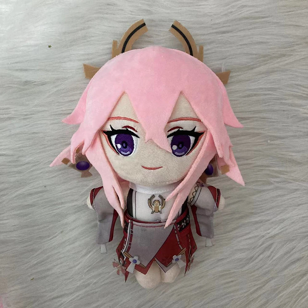 

Anime Game Genshin Impact Yae Miko Plush Doll Pillows Cosplay Cartoon Props Accessories
