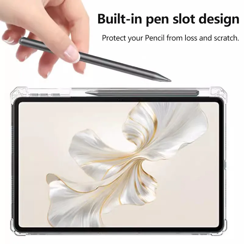 Прозрачный мягкий чехол из ТПУ для Lenovo Tab M10 Plus 3rd 10 6 P11 Pro Xiaoxin Pad 11 2 pro11 5 с гнездом