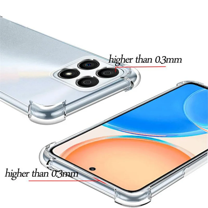 Крышка стекла + чехол для Honor X8 мягкий антиударный чехол для телефона Huawei Honor X9 5G кейсы 50 Lite бампер Xonor X7 X 8 on.
