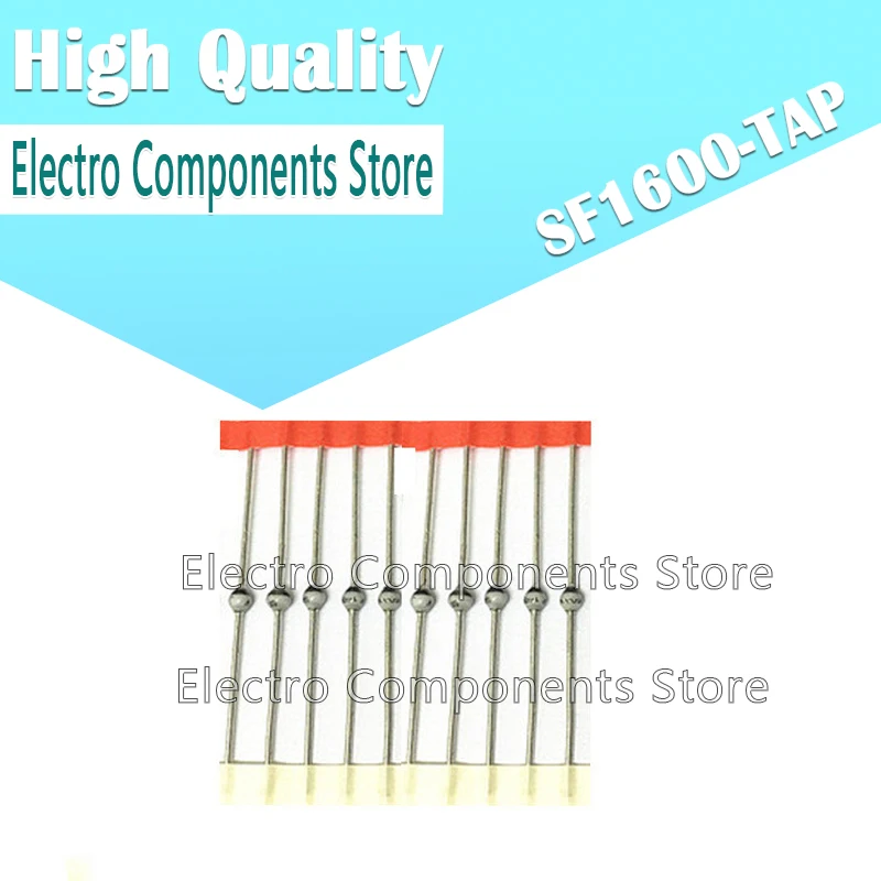 10Pcs/Lot SF1600-TAP (Marking SF1600) SF1600 SOD-57 SMD Universal Diode Glass Passivated Fast Recovery Diode