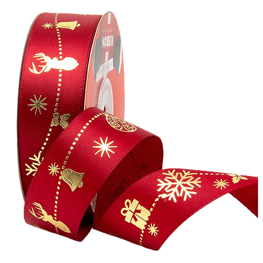 

1pc Xmas Gift Wrap Packing Ribbon Ribbon Gift Ribbon for Crafts Decor DIY