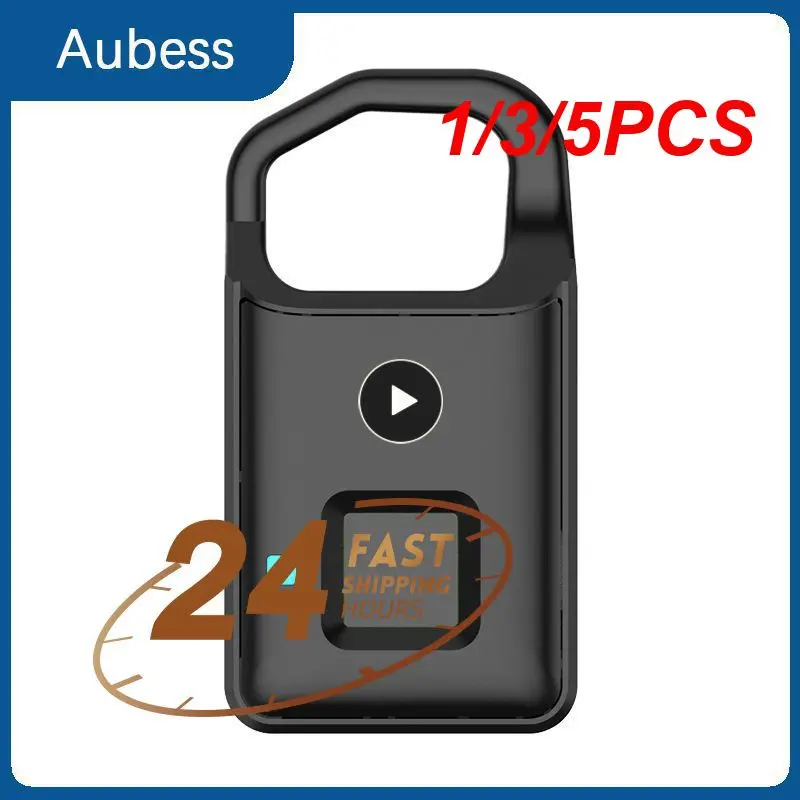 

1/3/5PCS NEW Standby Electronic Padlock Fingerprint Lock Smart Lock Home Luggage Dormitory Locker Warehouse Door Lock Waterproof