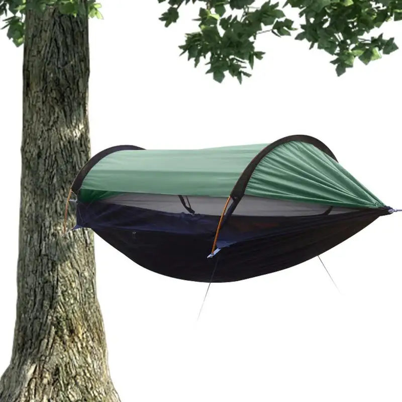 

Swing Hammock Anti-rollover Outdoor Hammock Bed Bear 440lb Sun Protection Kids Hammock With 360 High-density Mesh Tent Mode