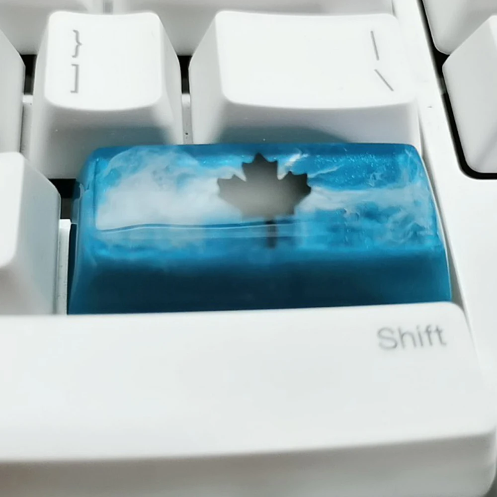 Кленовый лист Дизайн Смола ESC ввод пространство бар клавиша крышка s для Cherry Mx