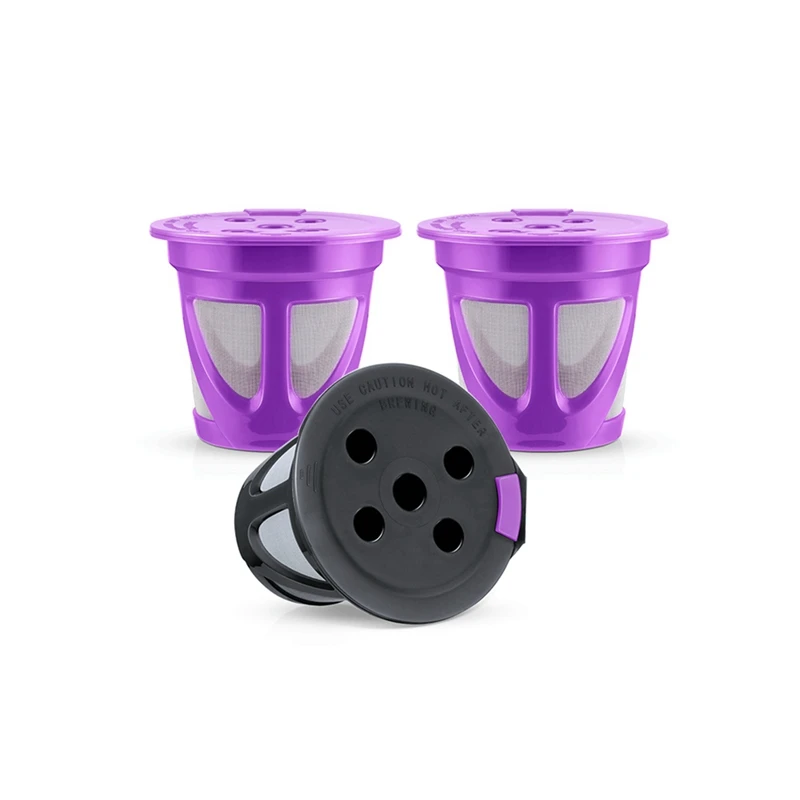 

3PCS Reusable K Cup Compatible With For Single Serve Coffee Maker Refillable K Cups Coffee Filters Cups