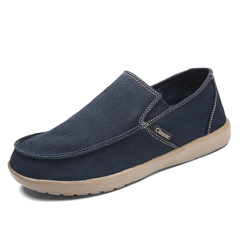 

Men's Canvas Shoes Spring New Men Vulcanized Shoes Outdoor Non-Slip Sneakers Fashion Comfortable Driving Shoes Men Loafers