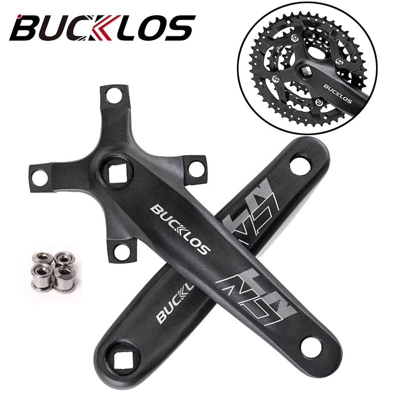 BUCKLOS квадратные кривошипы 104BCD MTB 8/910/11 скоростей магнитный Алюминиевый сплав 170 мм
