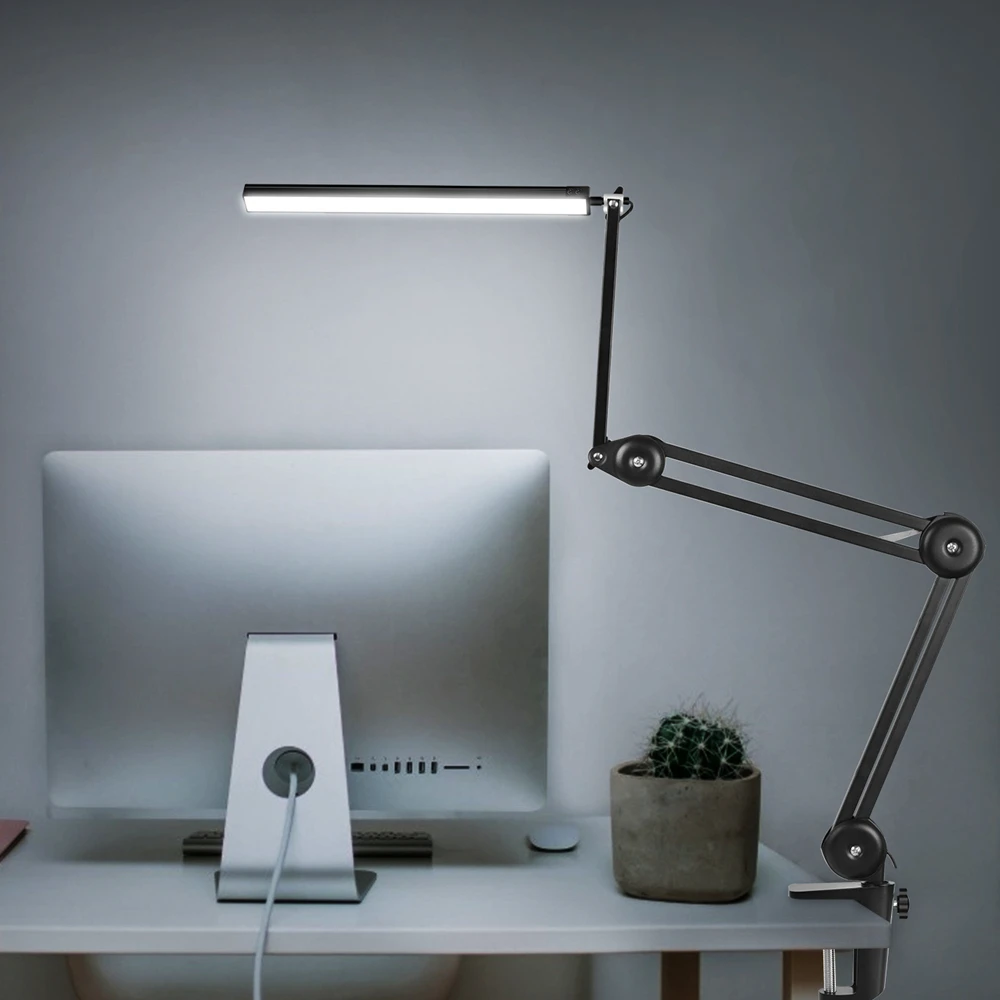 Светодиодсветодиодный Настольная лампа с настольным зажимом светильник