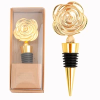 bar accessories home bars bottle decoration creative rose wine stopper bar supplies small wedding gifts for guests zinc alloy