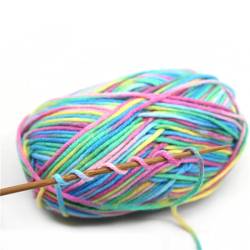 Детская хлопчатобумажная пряжа для вязания молочная мягкая теплая 1 шт. | Дом и