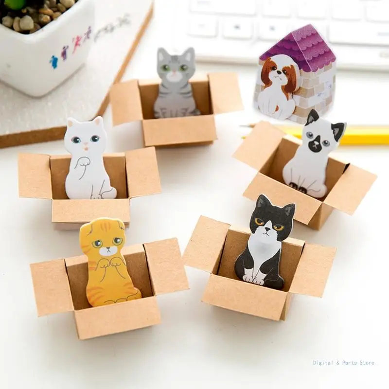 

M17F House for Cat Dog Sticker Sticky Notes Paper Pad Bookmarks