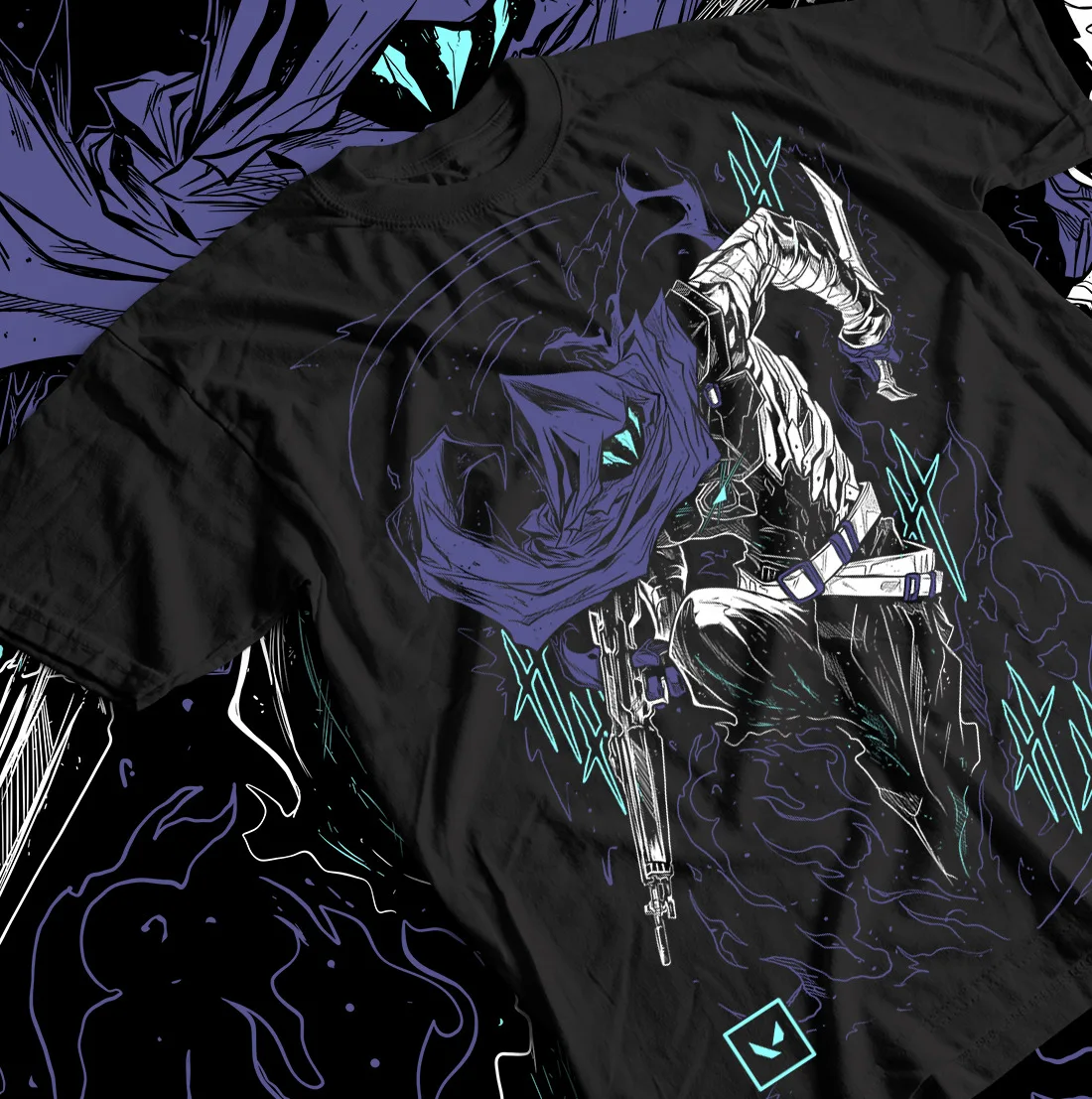 Футболка унисекс Omen Valorant футболка valorant Подарочная рубашка