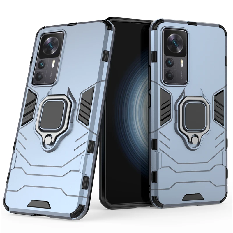 For Cover Mi 12T Case Mi 12T Capas New Bumper Shockproof Magnetic Metal Ring Holder Cover For Xiaomi Mi 10T 11T 12T Pro Fundas