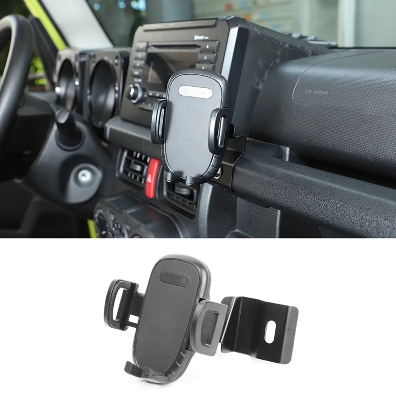 

1 PCS Car Accessories Black Phone Holder For Suzuki Jimny 2019 2020 2021 2022 Mobile Phone Bracket