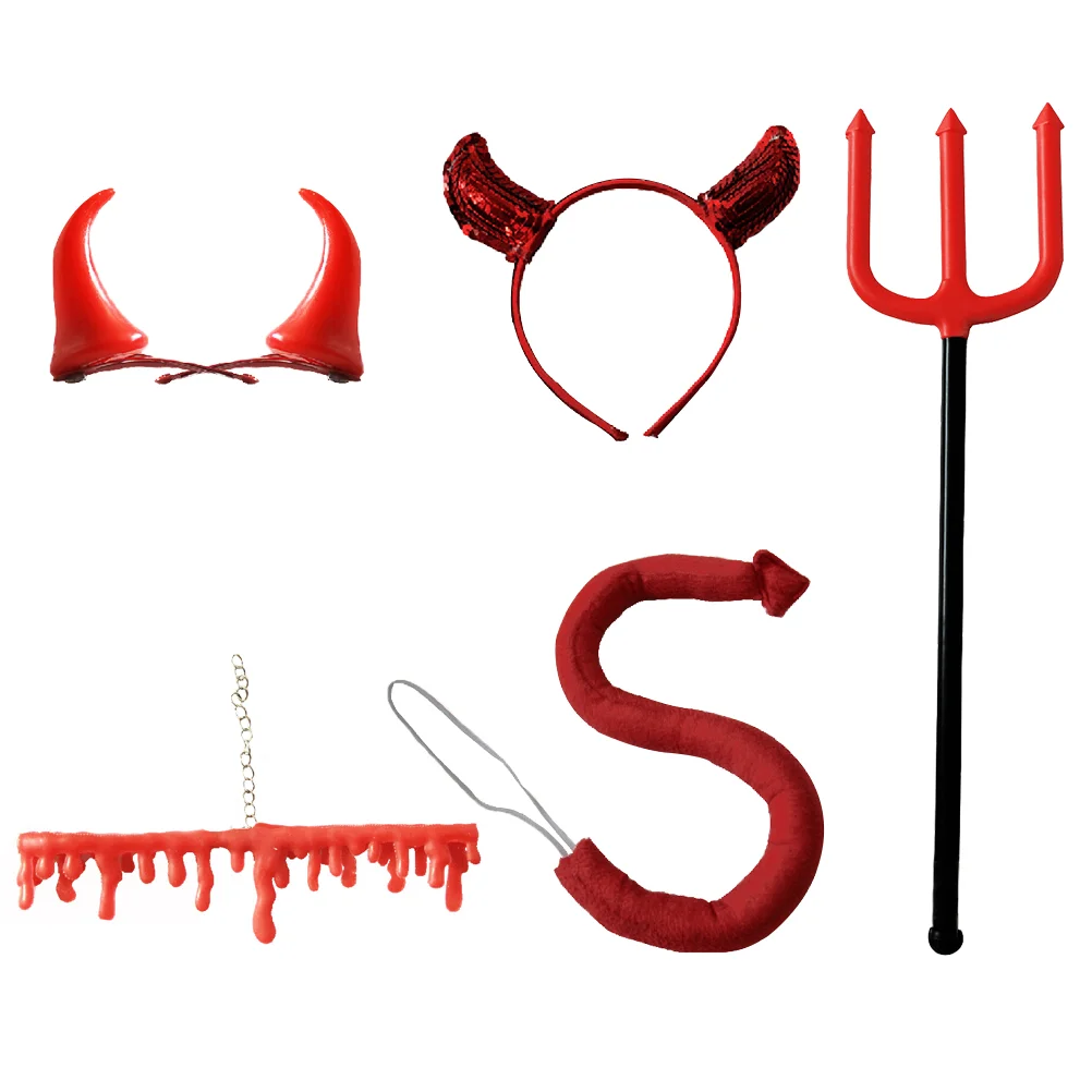 

Costumeset Accessories Accessory Hairheadband Horn Cosplay Partyprops Hoops Pitchforktail Decorationoutfit Decorations Theme