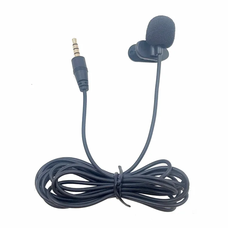 

Microphone Mini Collar Clip Mic Car Navigation GPS Collar 3.5mm Lapel Microphone For Loudspeaker, Computer, Notebook